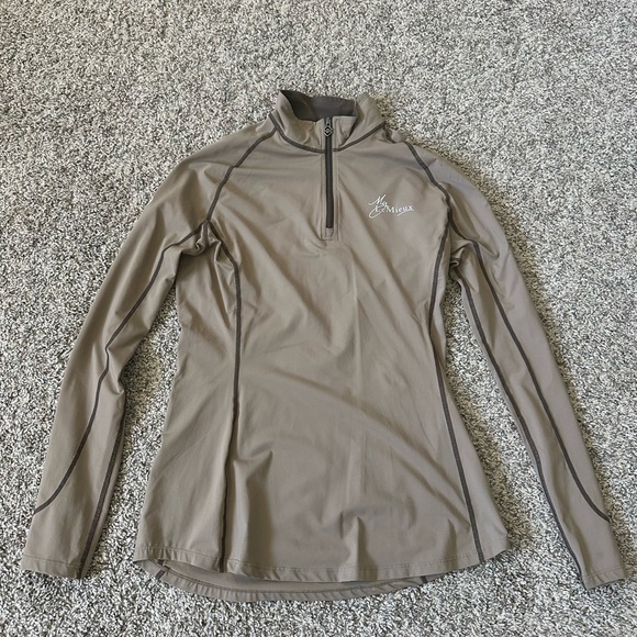 LeMieux musk Saddle Pad Ear Bonnet Set and base layer - Picture 2 of 2